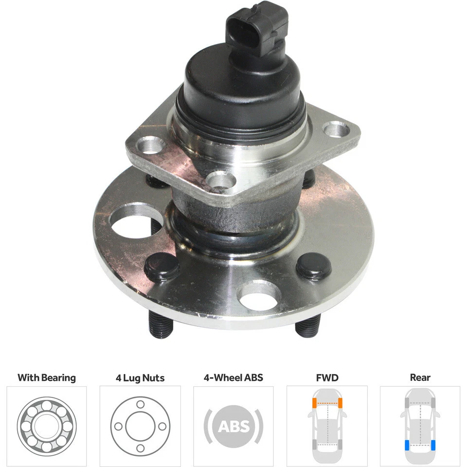 轮毂套件适用于 1991 - 2002 Saturn SL SC1 SC2 SW2 — 第 2/4 张图片