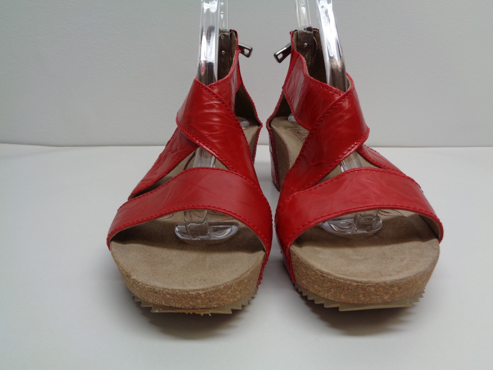 Josef Seibel Size 9 9 Size to 9.5 MEIKE 05 Red Pelle Wedge Sandals New Donna Shoes 0bd803 Josef Seibel Size 9 9 Size to 9.5 MEIKE 05 Red Pelle Wedge Sandals New Donna Shoes 0bd803