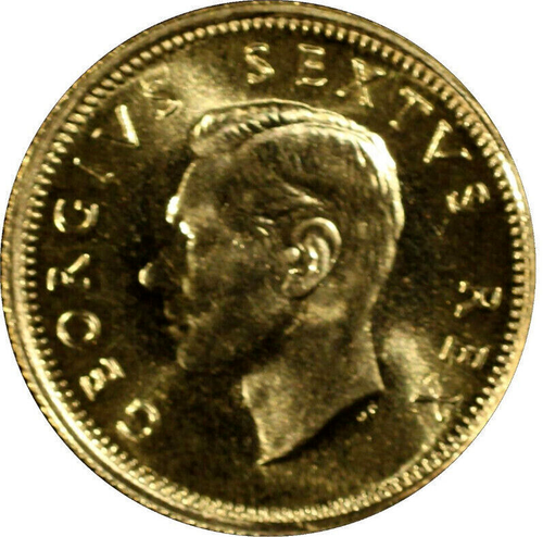South Africa 1952 George VI Half Pound 1/2 Pound Gold PCGS PR 66. 12,000 Mintage - Picture 3 of 4