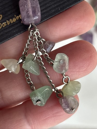 Park Lane Mandalay Necklace Brac Ear Aventurine Amethyst Black Cord Green Purple - Picture 23 of 24