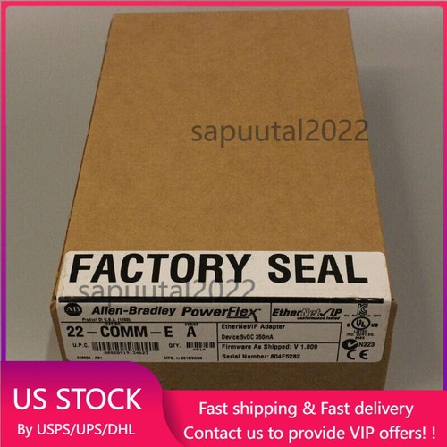 New Factory Sealed Allen-Bradley 22-COMM-E / A Ethernet/IP Comm Adapter 22COMME - Picture 1 of 4