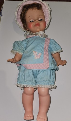 Vintage Ideal Toy Corp 1960's Baby Doll Sleep Blue Eyes Gn-16-M - Bild 2 von 6