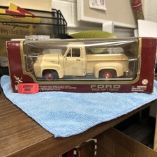 Road Legends 1953 Ford Pick Up Truck Cream Color Die Cast Metal 1:18 Scale
