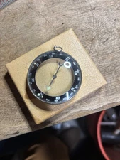 VINTAGE Japan Navigation Land Sea Pocket Necklace Compass