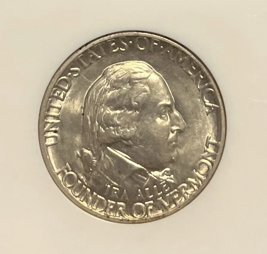 1927 NGC MS62 Vermont Commemorative Half Dollar - Image 3 of 4