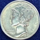1943-S Mercury Silver Dime Nice Ch BU