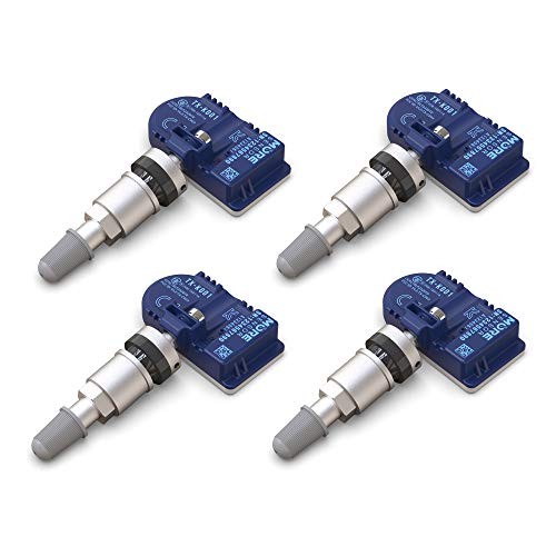 Compact TPMS Tire Pressure Sensors 4-Pack with 433MHz Frequency for 850+ Models