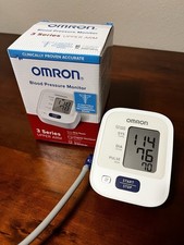 Omron 3 Series BP710N Upper Arm Monitor - White Open Box In excellent Condition