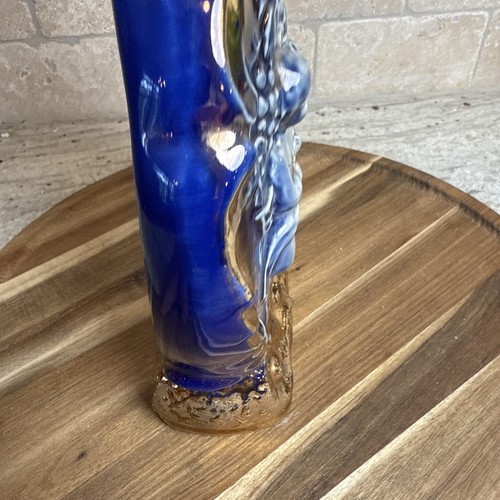 Vintage 1974 James Beam's Decanter - Blue & Gold Cherubs - Empty - Picture 6 of 15