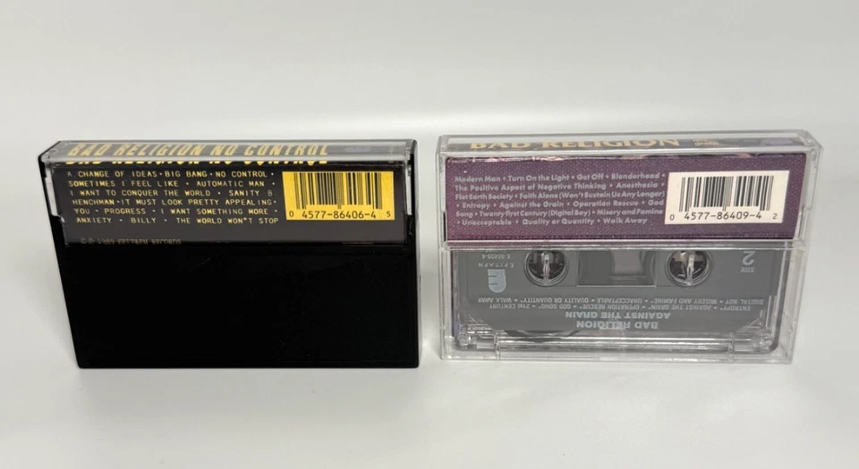 Bad Religion Cassettes Against The Grain & No Control Epitaph 1989-90 - Image 2 of 4