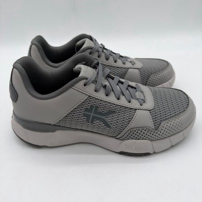 Kuru Quantum 2 Storm Gray Walking Workout Heel Relief Comfort Sneakers 8.5 Wide