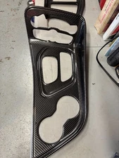 Carbon Fiber Dashboard&Gear Shift Panel Cover Trim For Dodge Challenger 15+ US