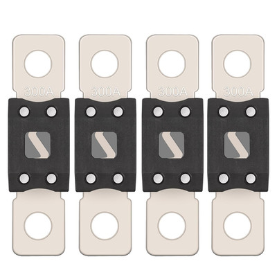 MEGA Fuse 300Amp/32V (Pack of 4), High Current Bolt-on 300A AMG Fuse for Automot