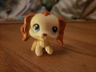 Littlest Pet Shop Lps Dog #298 Cream Brown Cocker Spaniel Blue Eyes Authentic