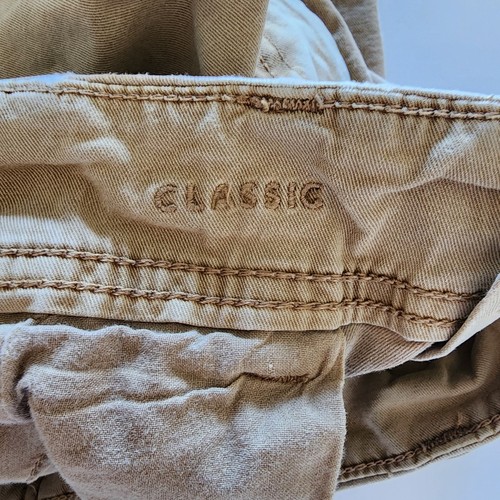 American Eagle Outfitters Herren klassische Passform Cargo Shorts hellbraun Größe 34 Flex - Bild 4 von 8