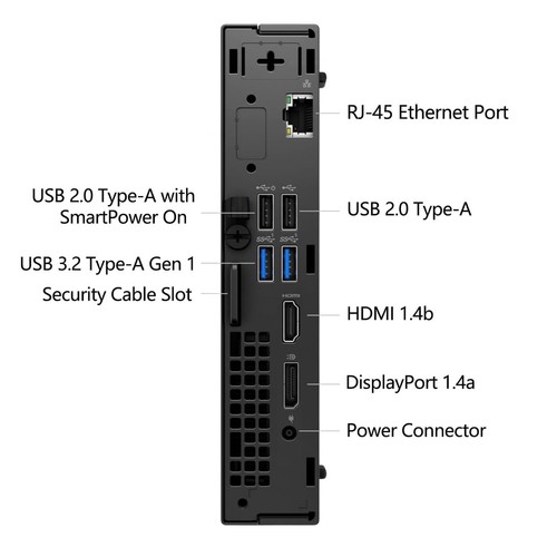 Dell 7020 Micro 14-Core i5-14500T 16GB DDR5 1TB NVMe SSD HDMI WiFi Windows 11 - Picture 4 of 8