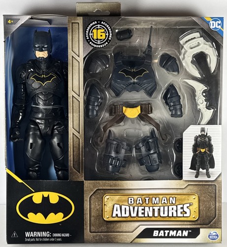 Batman Adventures Batman Figure with 16 Armor Accessories MIB Spin Master 2023