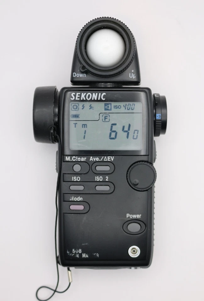Medidor digital de exposición a luz Sekonic L-508 Zoom Master punto 1-4°, incidente/flash Foto 2 de 4