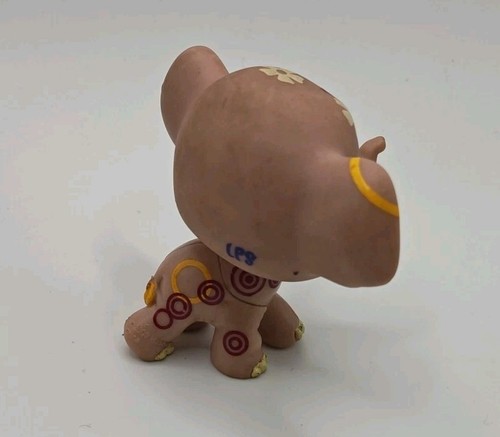 Littlest Pet Shop Purple Elephant Pink Glitter Ears Shimmer N Shine LPS #2154 - Picture 2 of 5