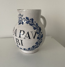 Pichet pot de pharmacie style faience NEVERS  S. Papav