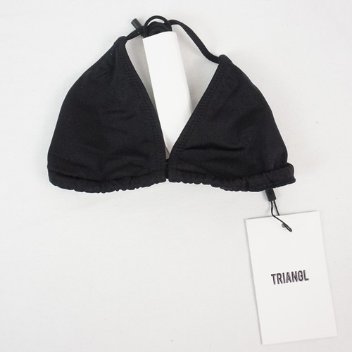 Triangl Vinca Ebony Black Triangle Bikini Set of 2 W/ Zip Bag - Small & 2XS - Picture 2 of 10