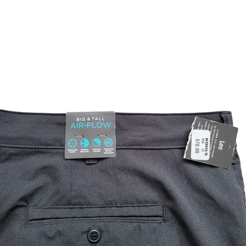 Lee Performance Series Airflow Shorts Herren 50 grau schwarz Etikett