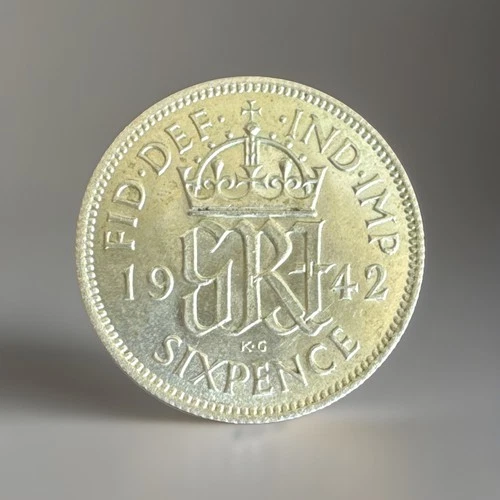1942 George VI Sixpence — photo from the most recent tracked eBay sale
