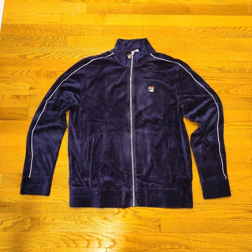 Fila Hombre Terciopelo Chándal Sudadera Azul Marino Terciopelo Tallas XL Nuevo Con Etiquetas - Imagen 6 de 16