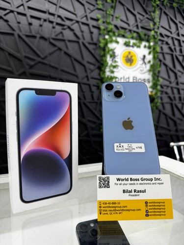 Apple iPhone 14 - 128 Go - Bleu - Débloqué - SIM physique - Photo 2 sur 2