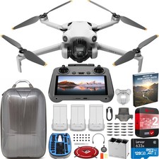 DJI Mini 4 Pro 4K Drone Fly More Combo w/ RC 2 + Hard Case Backpack Bundle