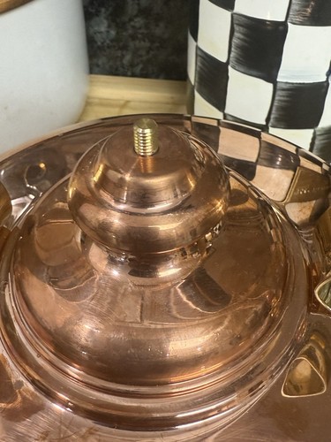 Simplex Kensington No 1 Newey Bloomer Kupfer traditioneller Teekessel Knopf fehlt - Bild 4 von 4