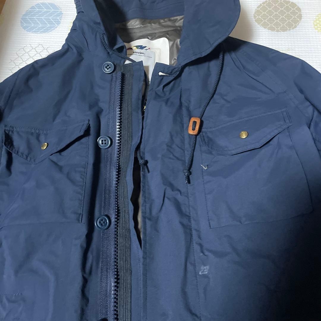 Chaqueta parka de montaña con capucha Visvim Navy GORE-TEX 2016 impermeable...
