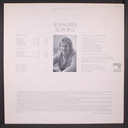 ALEX DE GRASSI: slow circle WINDHAM HILL 12" LP 33 RPM - Picture 2 of 2
