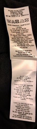 Billie & Blossom Dorothy Perkins Glitter Batwing Short Sleeve Top Size 16 - Picture 10 of 11
