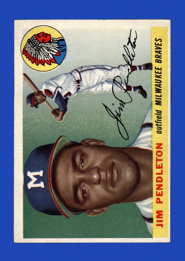 1955 Topps Set-Break # 15 Jim Pendleton VG-VGEX *GMCARDS*