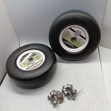 13X5.00-6 Flat-Free Lawn Mower Tire  Wheel Set of 2, Zero-Turn Mower Front Tire