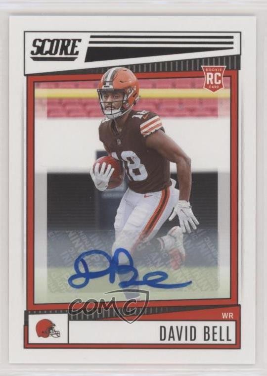 2022 Score Rookies Signatures David Bell #382 Rookie Auto RC a8r
