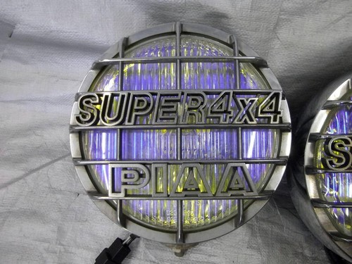 PIAA SUPER 4x4 Round 200mm Fog Lamps Stone Guard Ion Yellow HI/LO - Picture 2 of 12