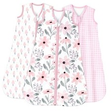 Baby Sleep Sack 0.5 Tog Wearable Blanket for Baby, 3 0-6 Months Pink Floral