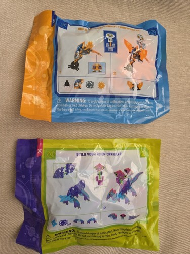 (2) Juguete de comida para niños Wendy’s Starlinks astronautas y extraterrestres-alien Crawler & Transpor - Imagen 2 de 6