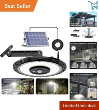 Solar Shed Light LED Waterproof Motion Sensor Remote Control 6W 3000 Lumens