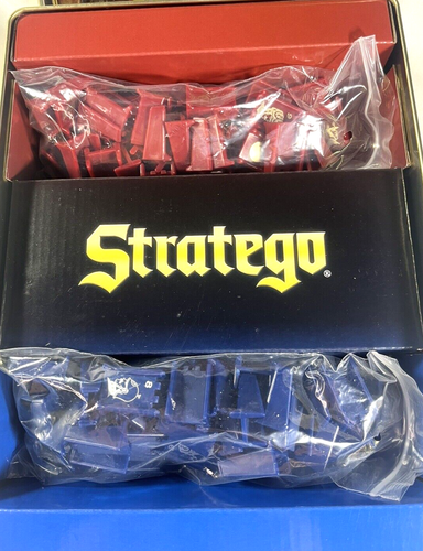 Stratego 50th Anniversary Edition 2011 Special Gold Tin Box Board Game Complete - Picture 3 of 10