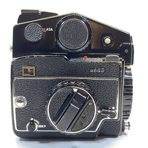 Mamiya M645 Orginal Film Camera Body From JAPAN 2 Film Backs Service Manual - Picture 8 of 16
