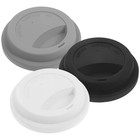  3 Pcs Drinkware Accessories Reusable Mugs Silicone Coffee Cup Lid Lids Covers