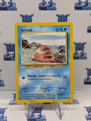 Swinub 79/111 Neo Genesis Pokemon MP - Picture 1 of 2