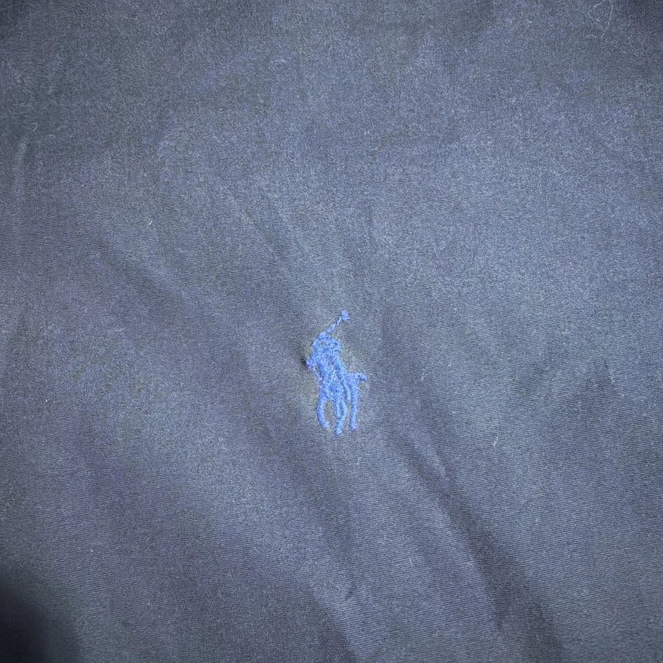 Camisa Ralph Lauren Calce Personalizado Oxford Abotonada Azul Marino Logo de Poni Para Hombres XXL Foto 2 de 4