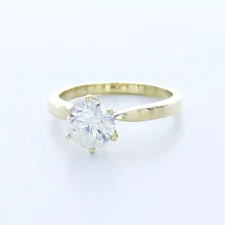 Solitaire Engagement Ring 14K Gold Classic 1.85 CT Round Lab-Grown Diamond G SI2