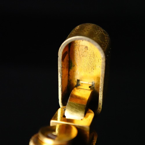 Encendedor Cartier Vintage Ovalado Chapado en Oro Funcionando #C006 - Imagen 20 de 24