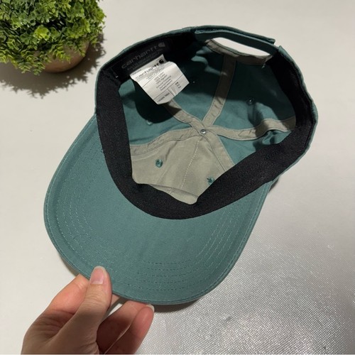 Gorra de béisbol verde Carhartt sombrero al aire libre granola grl trabajo camping senderismo granja - Imagen 2 de 4