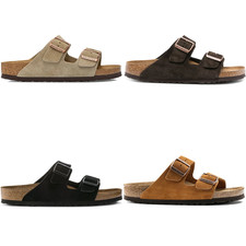Birkenstock Arizona Suede Leather Soft Footbed Sandals Men Shoes EU41-EU45